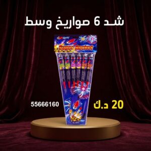 شد 6 صواريخ وسط لليوم الوطني