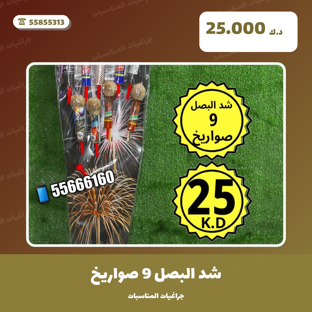 شد البصل 9 صواريخ في الكويت — السعر والتفاصيل